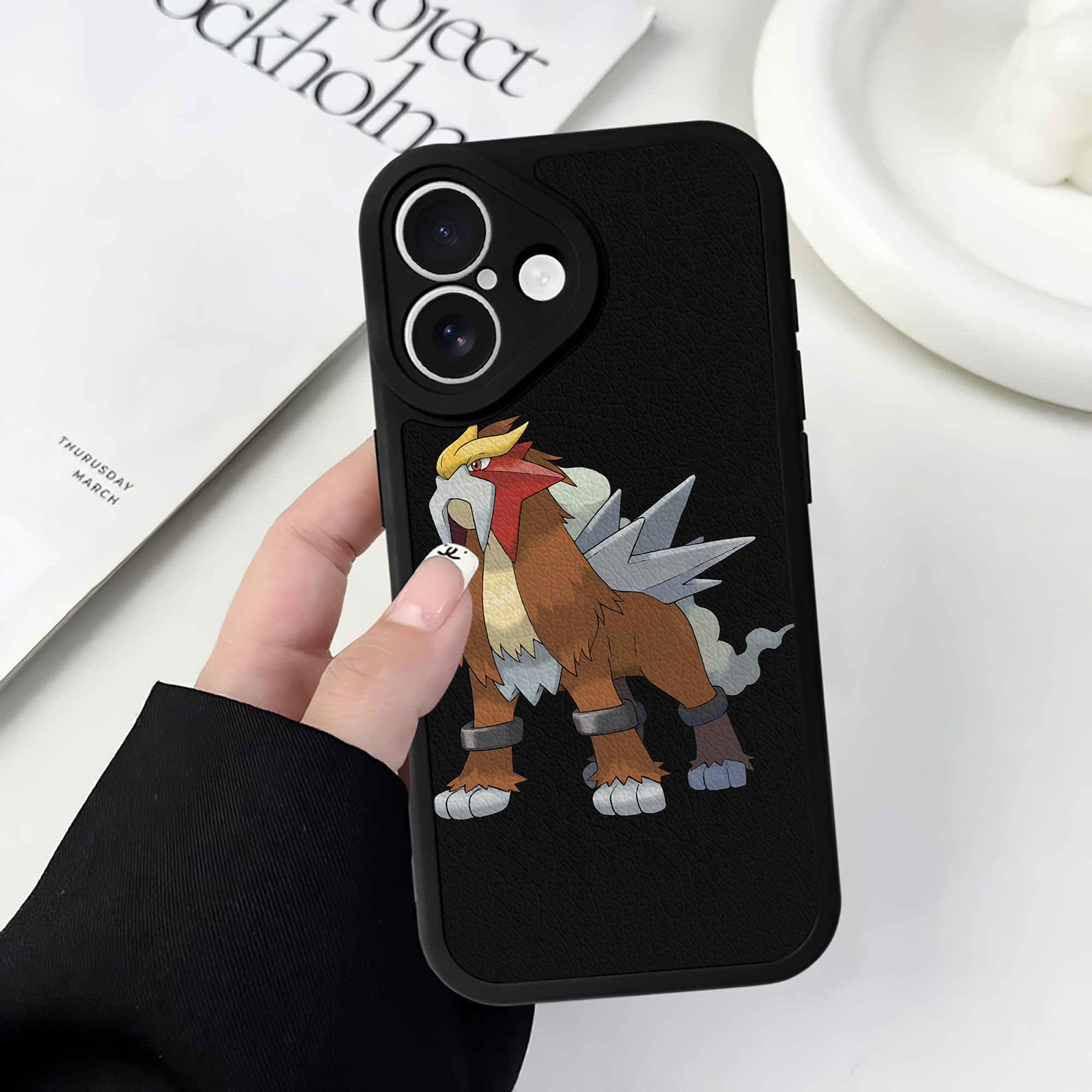 （画像用） ポケットモンスター Pokémon 【iPhone 16シリーズ対応】シリコンスマホケース（レザー調） 材質：シリコン